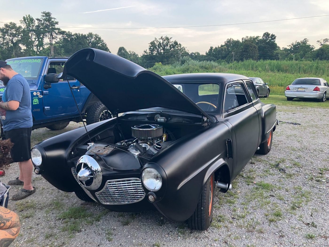 Classic hot rod at the Good Art After Dark Friday Car Show
